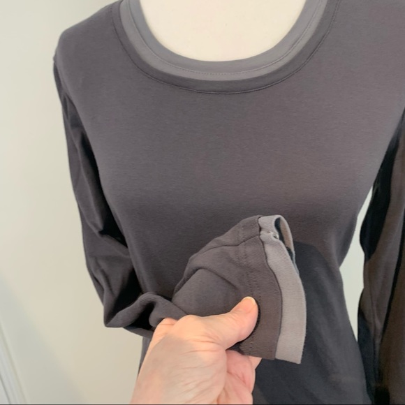 Long Sleeve Cotton T with Fooler collar, cuffs and hem - Picture 8 of 8